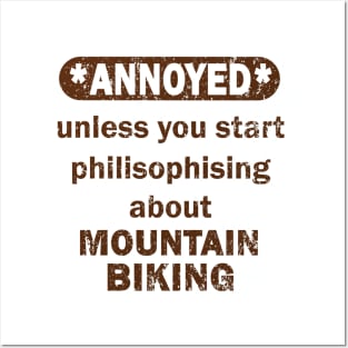 Mountain biking trail girls bike accessories Posters and Art